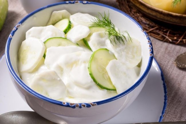 Mizeria - Polish Cucumber Salad
