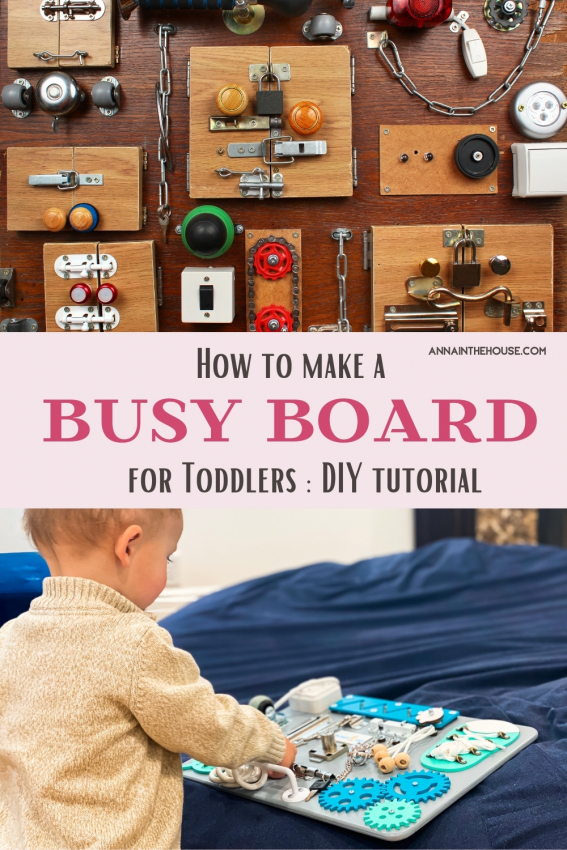 How to Make a DIY Busy Board for a Busy Toddler