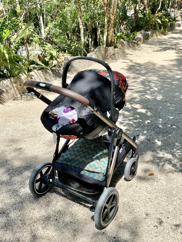 cybex gazelle s stroller driving on uneven pathways