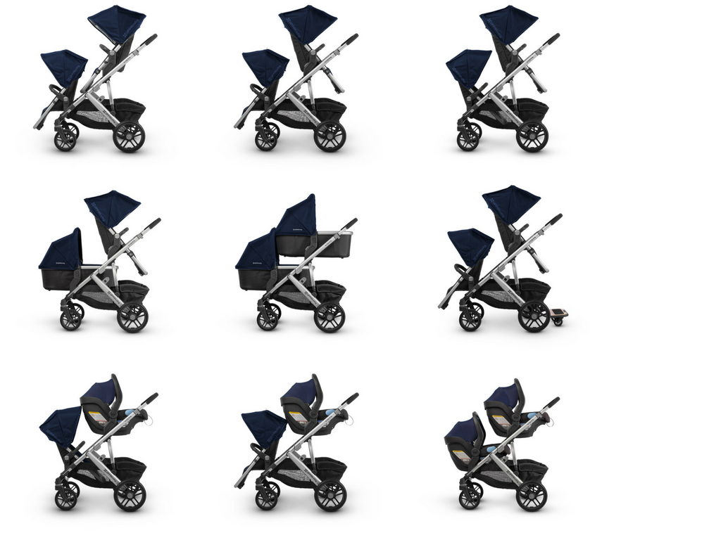 Double configurations of Uppababy stroller