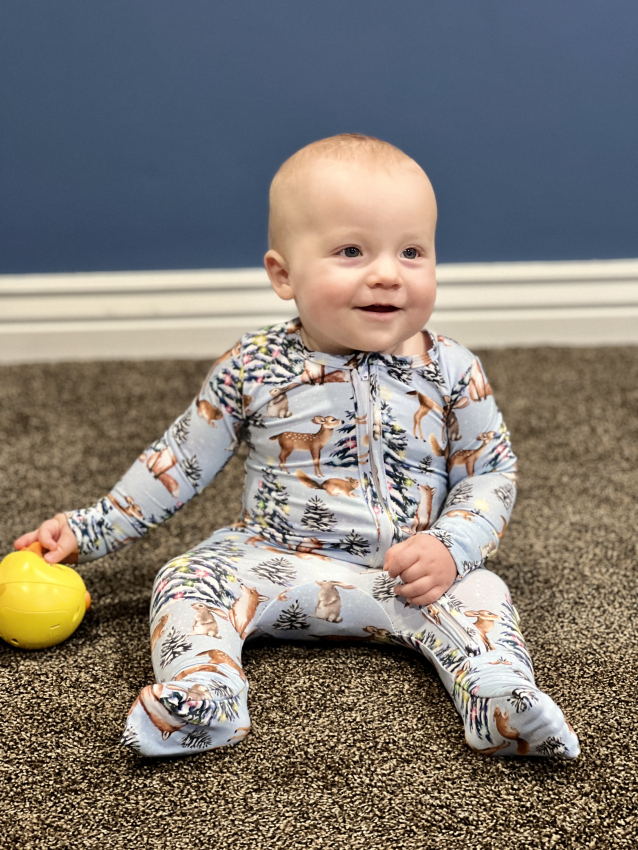 *FINAL SALE* Spooky Cute Halloween Beige Bamboo Baby Pajama