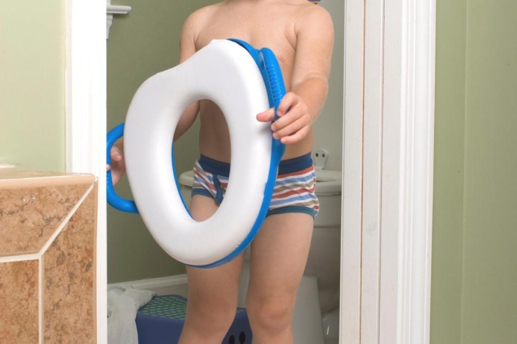 Travel potty seat for children.