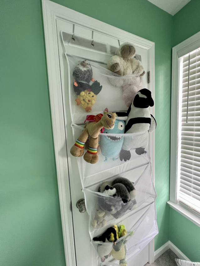 Stuffed Animal Storage,Over The Door Organizer for Filling Stuff , Portable Hanging Stuffed Animal Storage ,Durable Stuffed Animal Net or Hammock,Easy