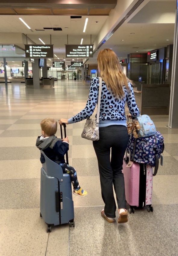 Luggage with cheap baby carrier